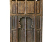 Shekhawati Teak Doors Rustic Window Architecturals-India Antique Doors with Jharokha
