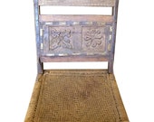 Mughal Inspired Rope Chair Home Furniture Vintage Indian Carved Wood Furniture