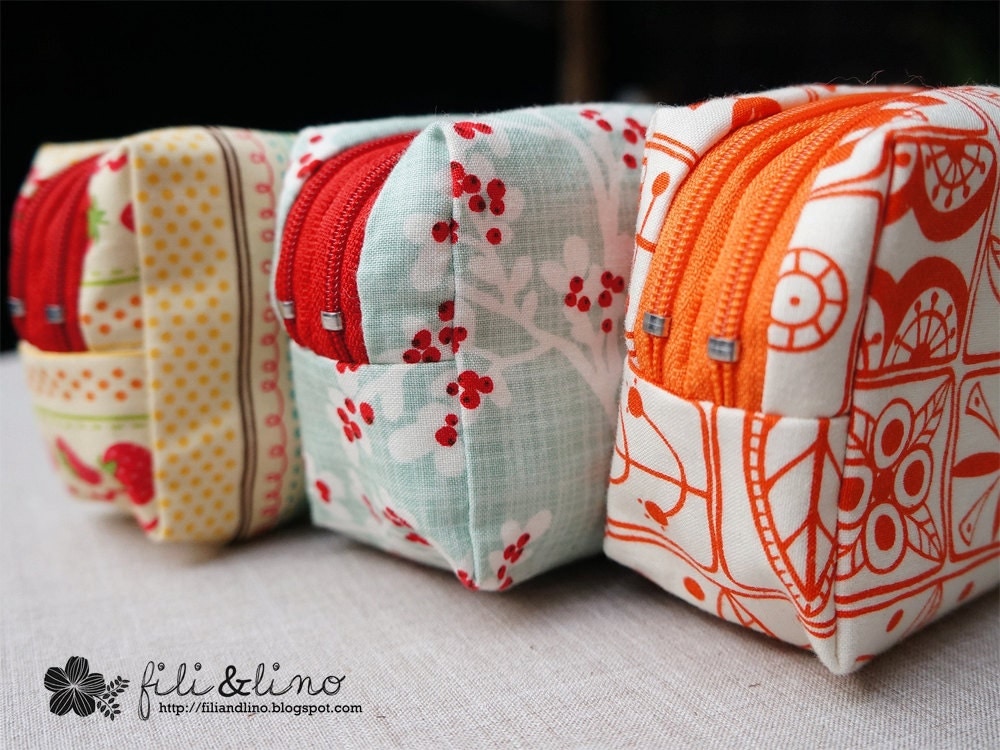 Padded Double Zipper Pouch with Two Compartments