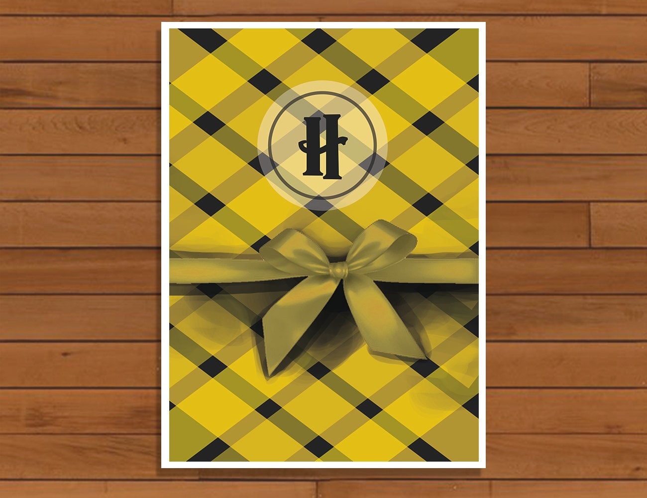 Hufflepuff Greeting Card Harry Potter birthday by FandomFox