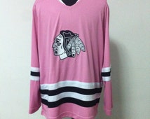 Chicago blackhawks pink jersey Clearance