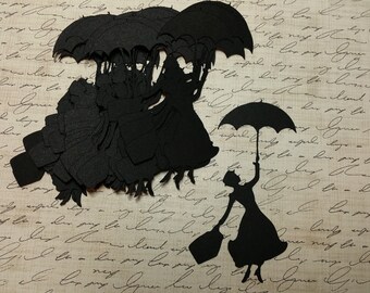 3 inch, Die cut Mary Poppins. #G-36