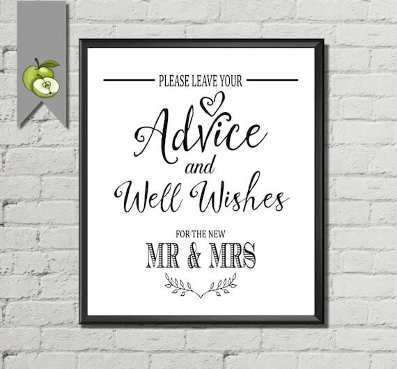 Free Printable Advice For The New Mr And Mrs