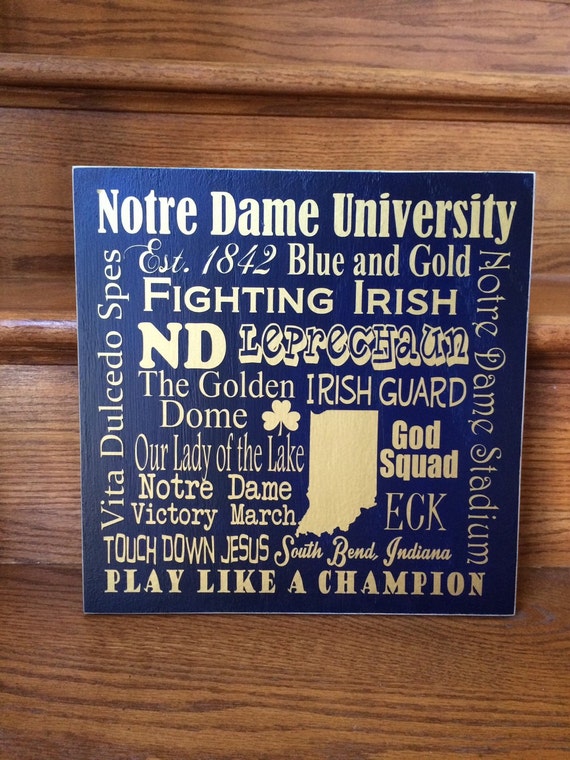 items similar to notre dame university sign notre dame items similar to notre dame university sign notre dame