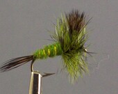 Items similar to One dozen (12) Green Drake or Royal Wulff flies, dry ...