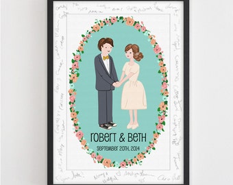 ... Wedding Poster (Guest book Alternative OR Wedding/ Anniversary Gift