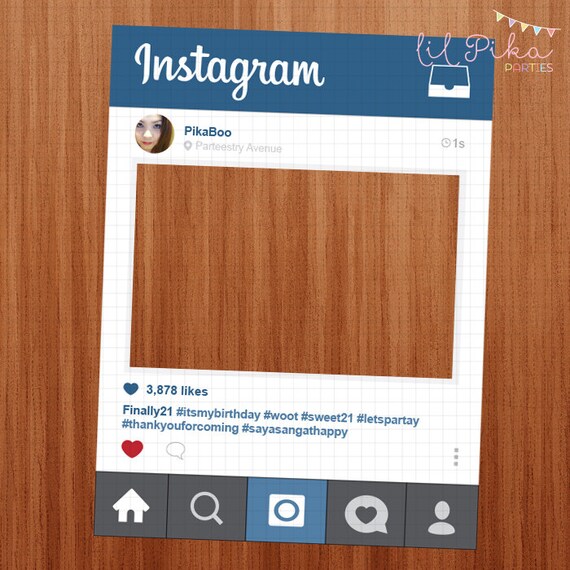Printable Instagram Photobooth Sign by Parteestry on Etsy