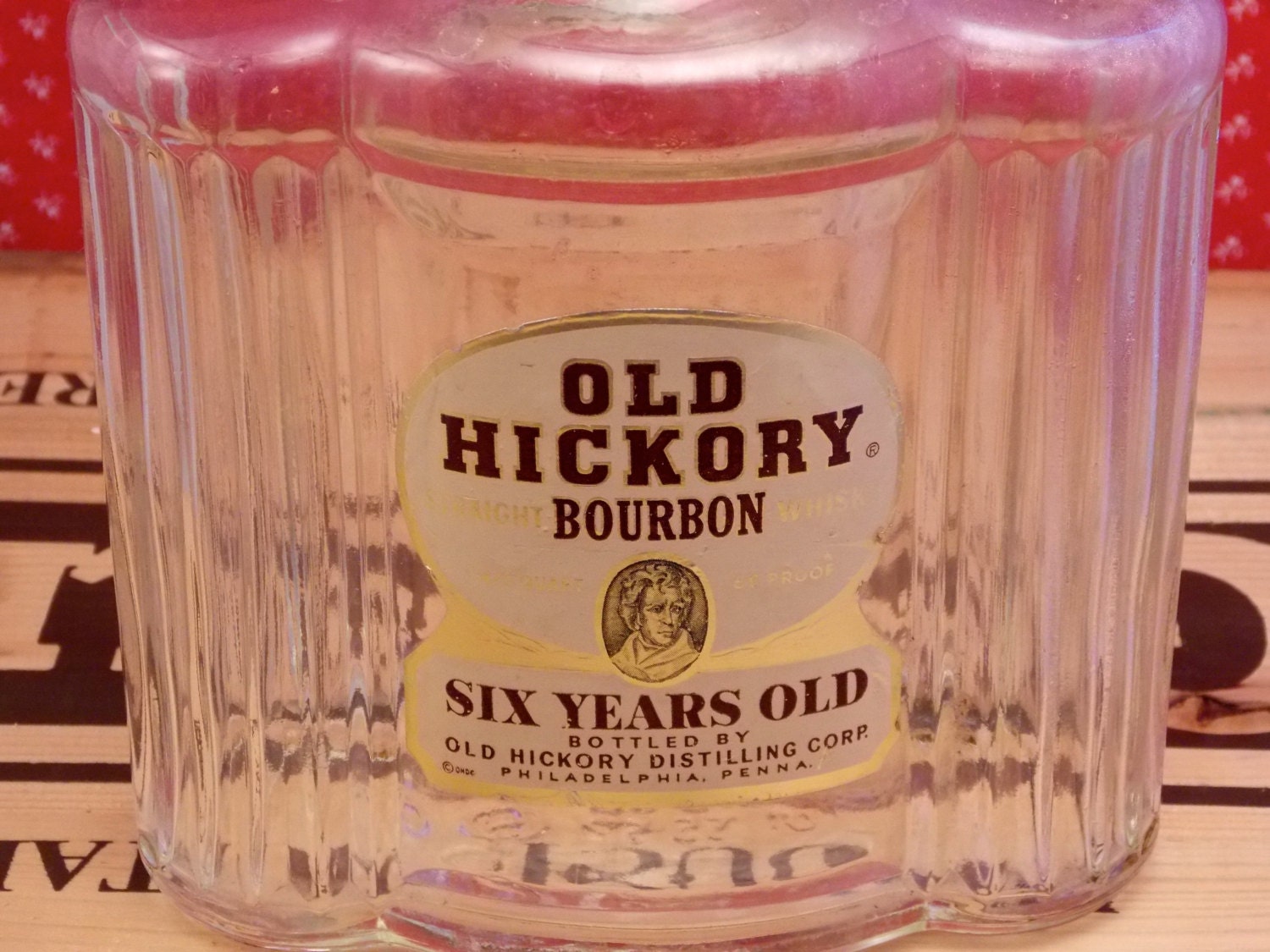 Old Hickory Bourbon Vintage Art Deco Liquor by KarensReKreations