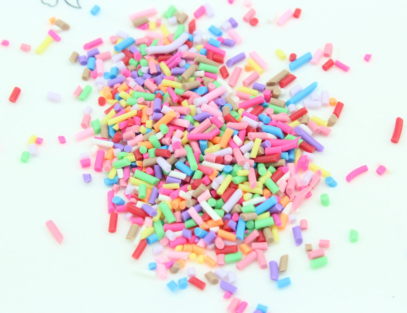 30gram bag of 2mm6mm Tiny Fake Sprinkles Colorful Faux