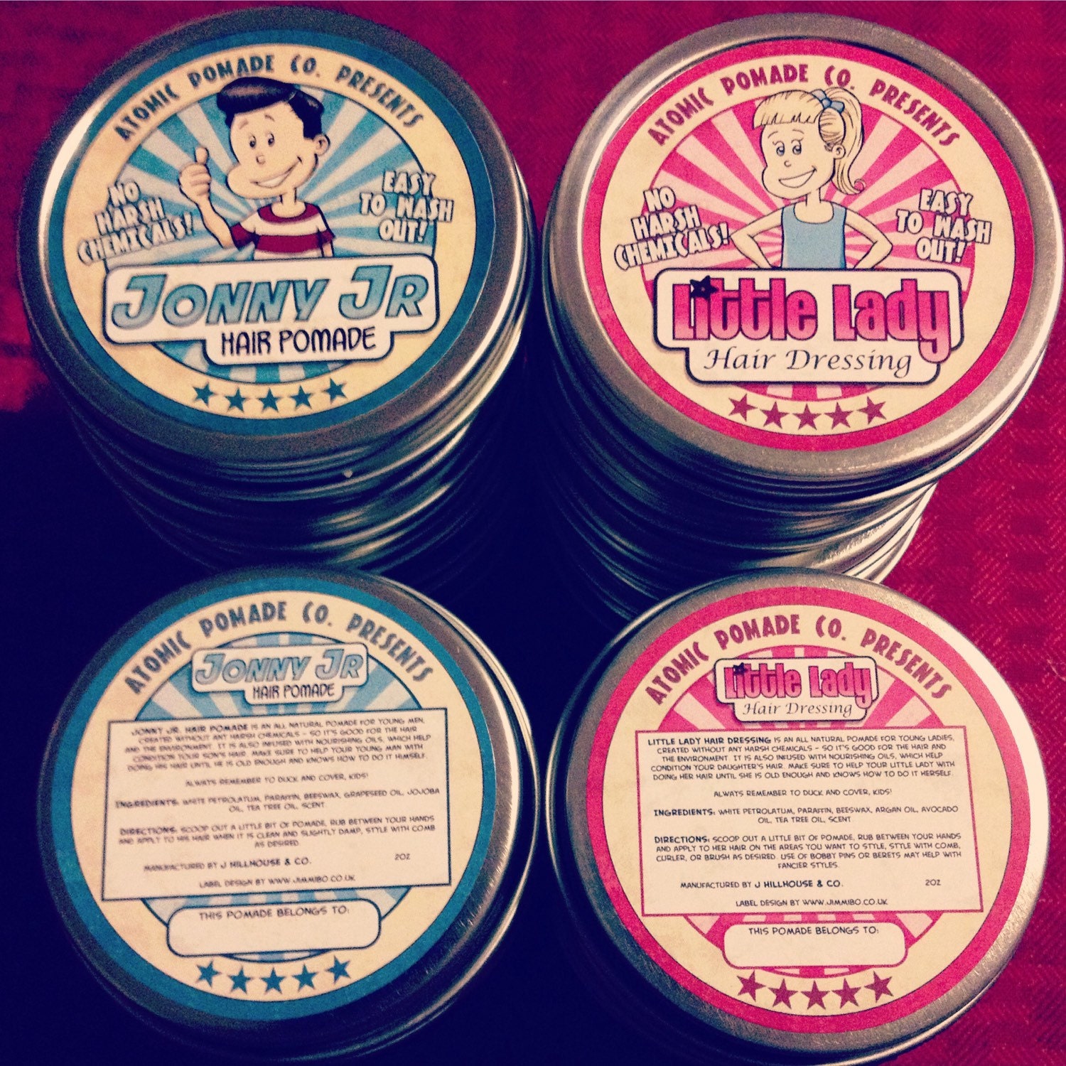 Kids Pomade by JHillhouseCo on Etsy