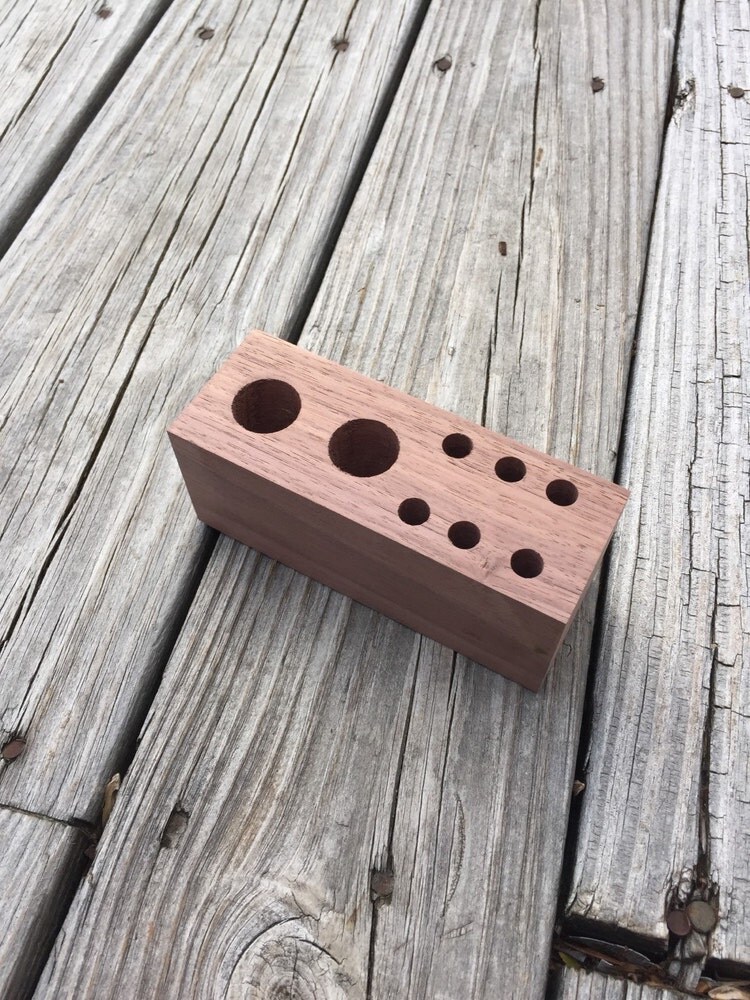 Makeup brush holder by SmokyMtnWoodworks on Etsy