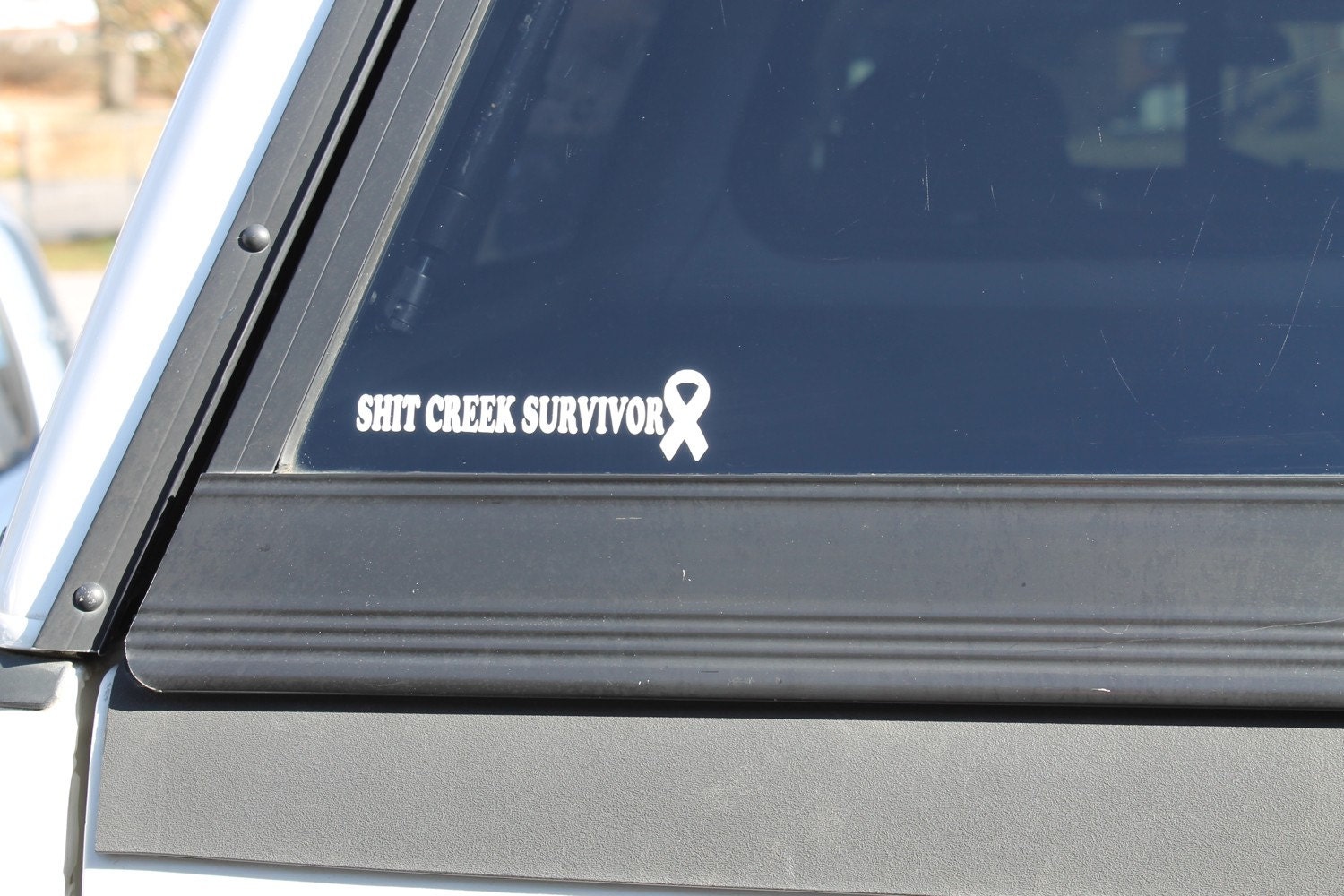 Shit Creek Survivor Decal, Survivor Sticker, Shit Creek Decal, Shit 