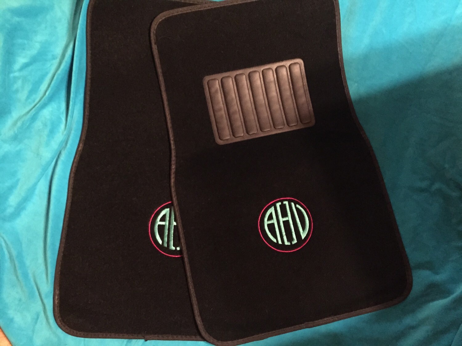 monogammed front car floor mats set of 2 monogammed front car floor mats set of 2