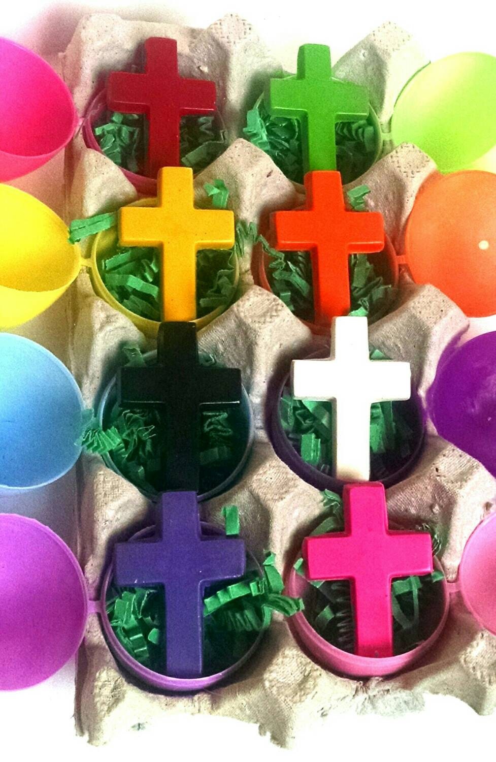 Christian religious crayons Easter basket gift candy