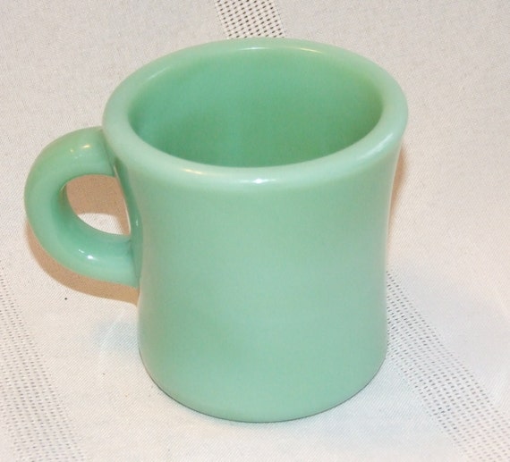 Fire King jadeite C handle heavy by DHCountryCollectible on Etsy