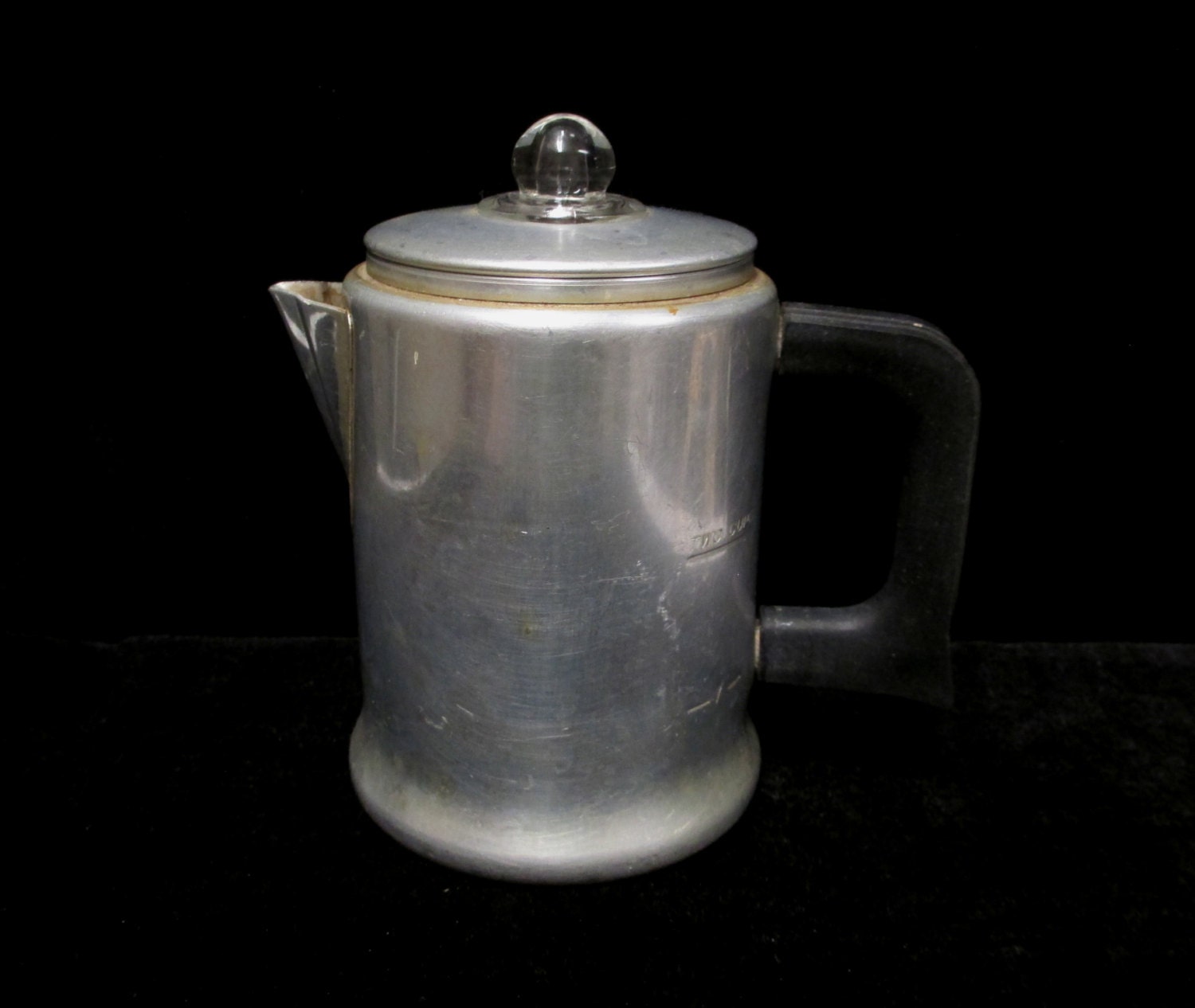 Comet 2 cup Coffee Pot Aluminum Percolator with Glass Knob