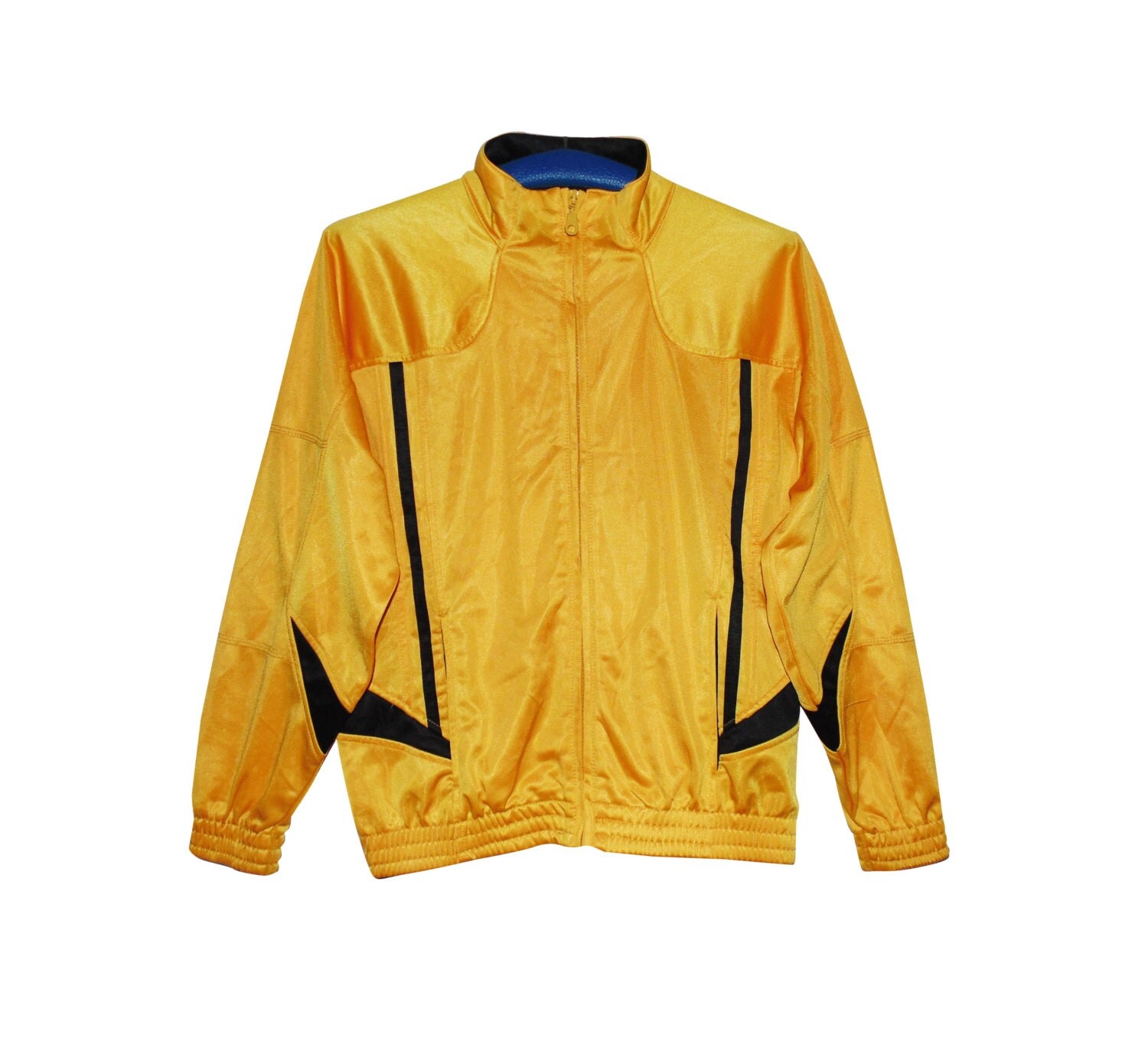 XS yellow jacket retro women bomber jacket yellow happy yellow