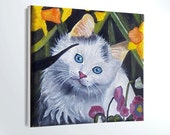 MINIATURE Cat painting, Oil painting, miniature 4x4i, kids room decor, desk decor, gift idea, mother's day, Pet lovers, pet portrait, art, MINIATURE Cat painting, Oil painting, miniature 4x4i, kids room decor, desk decor, gift idea, mother's day, Pet lovers, pet portrait, art,