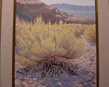 Original art 'Nevada Wash' landscape oil painting, plein air, desert ... Original art 'Nevada Wash' landscape oil painting, plein air, desert ...