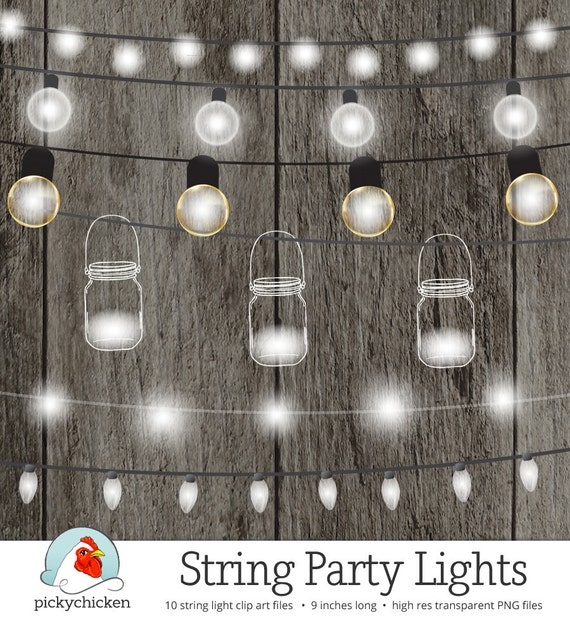 gift making mason jars String Fairy Lights Chalkboard Lights Clipart Party Lights