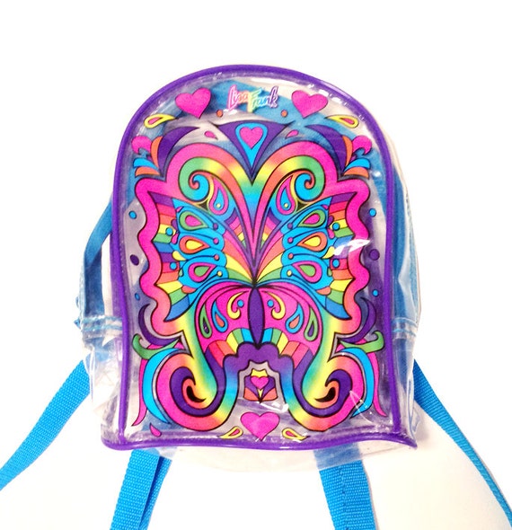 Vintage Lisa Frank Backpack Butterfly Mini Backpack Lisa