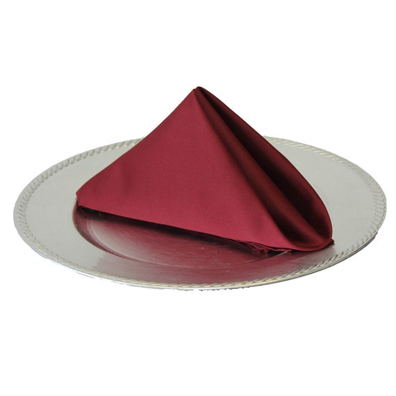 Burgundy Napkin for Weddings 20 Inch L'amour Wedding