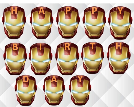 Iron Man Banner. Iron Man Birthday. Iron Man by KaelaPartyCraft
