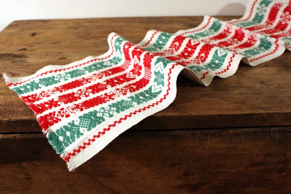 Vintage Swedish Christmas Tablecloth