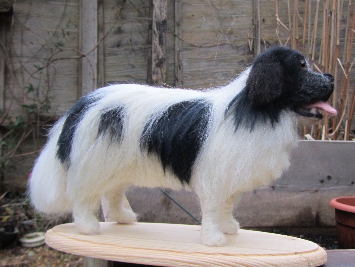 Custom made large long haired dog by Tynskis on Etsy