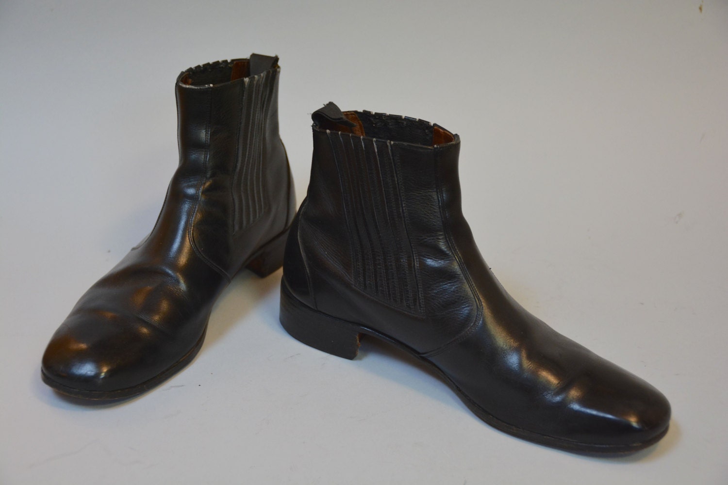 60s Dack's Black Chelsea Boots Retro Sixties Men's
