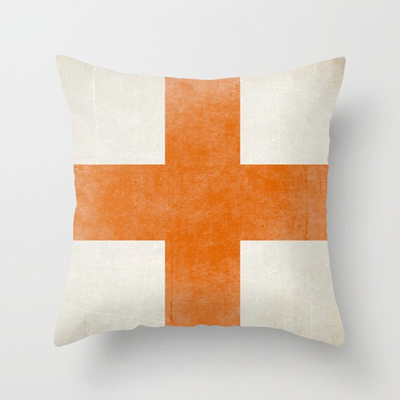 Swiss Cross Pillow Living Room Decor Pillow by