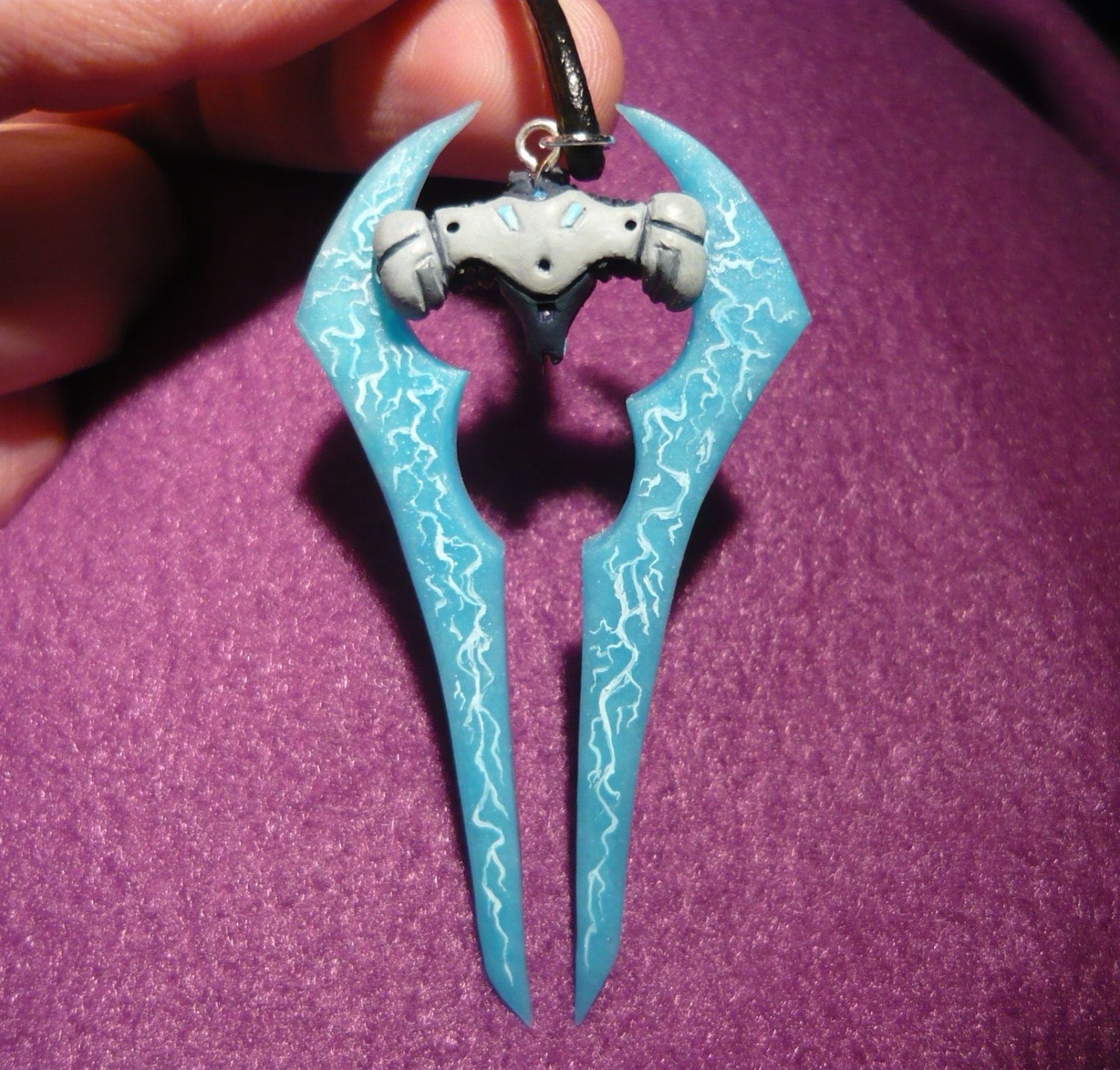 HALO Sangheili Energy Sword handcrafted Pendant by MiraCrafts