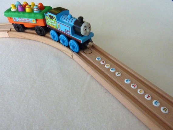 Personalized Brio Wooden Train Track With Letter By Woodpeckersch