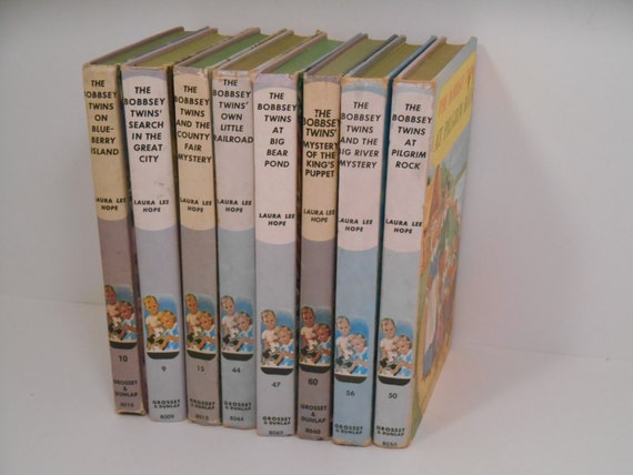 Bobbsey Twins books set of five. Numbers 6, 10, 15, 16, and 55. Bobbsey Twins books set of five. Numbers 6, 10, 15, 16, and 55.