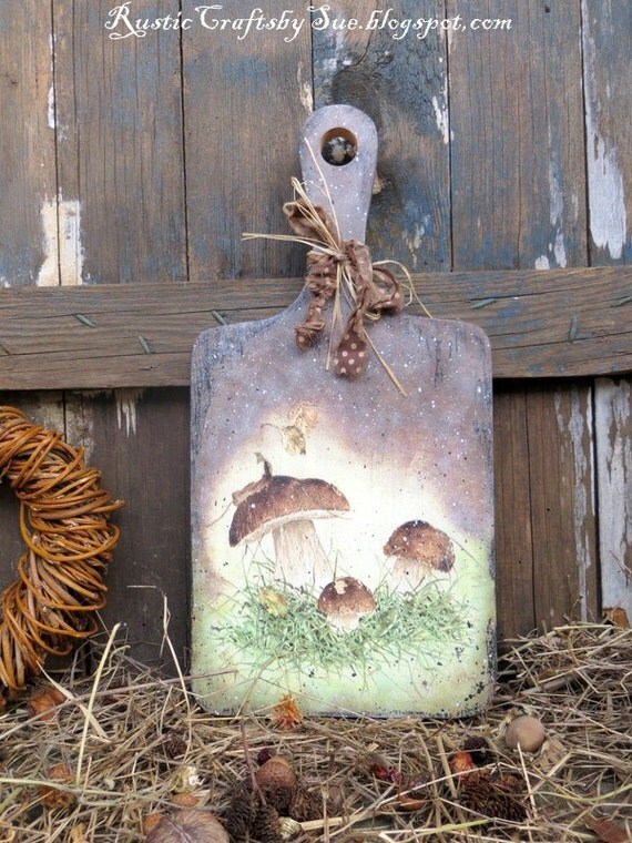 Decoupage Cutting BoardWooden Cutting BoardRustic Country