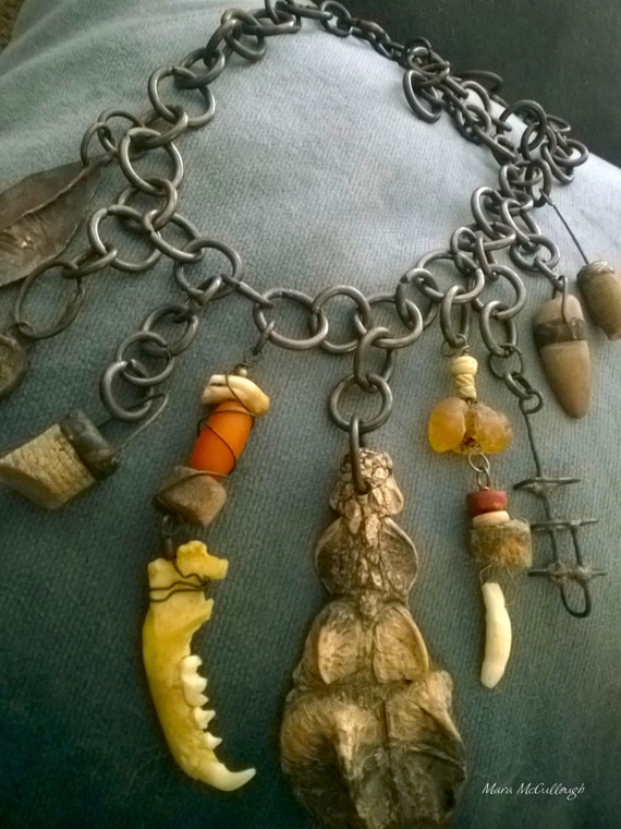 Barbarian Caveman Cavewoman hand necklace