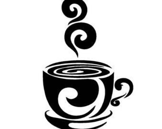 Cute Coffee Wall Decor Painting Stencil by Jennawoodburlapcraft