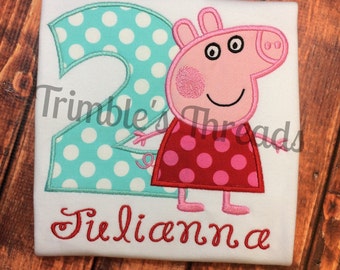 Peppa Pig Birthday Shirt