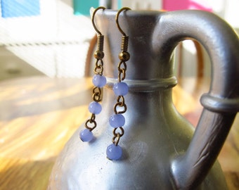 Purple Dangle Earrings