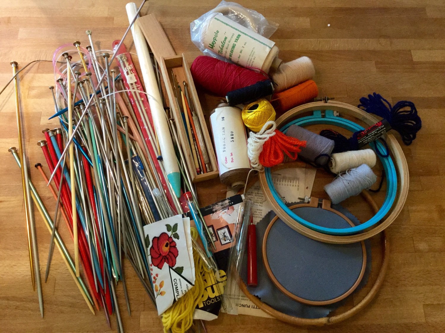 Mega Lot of Knitting Crochet Supplies by CandilandArt on Etsy