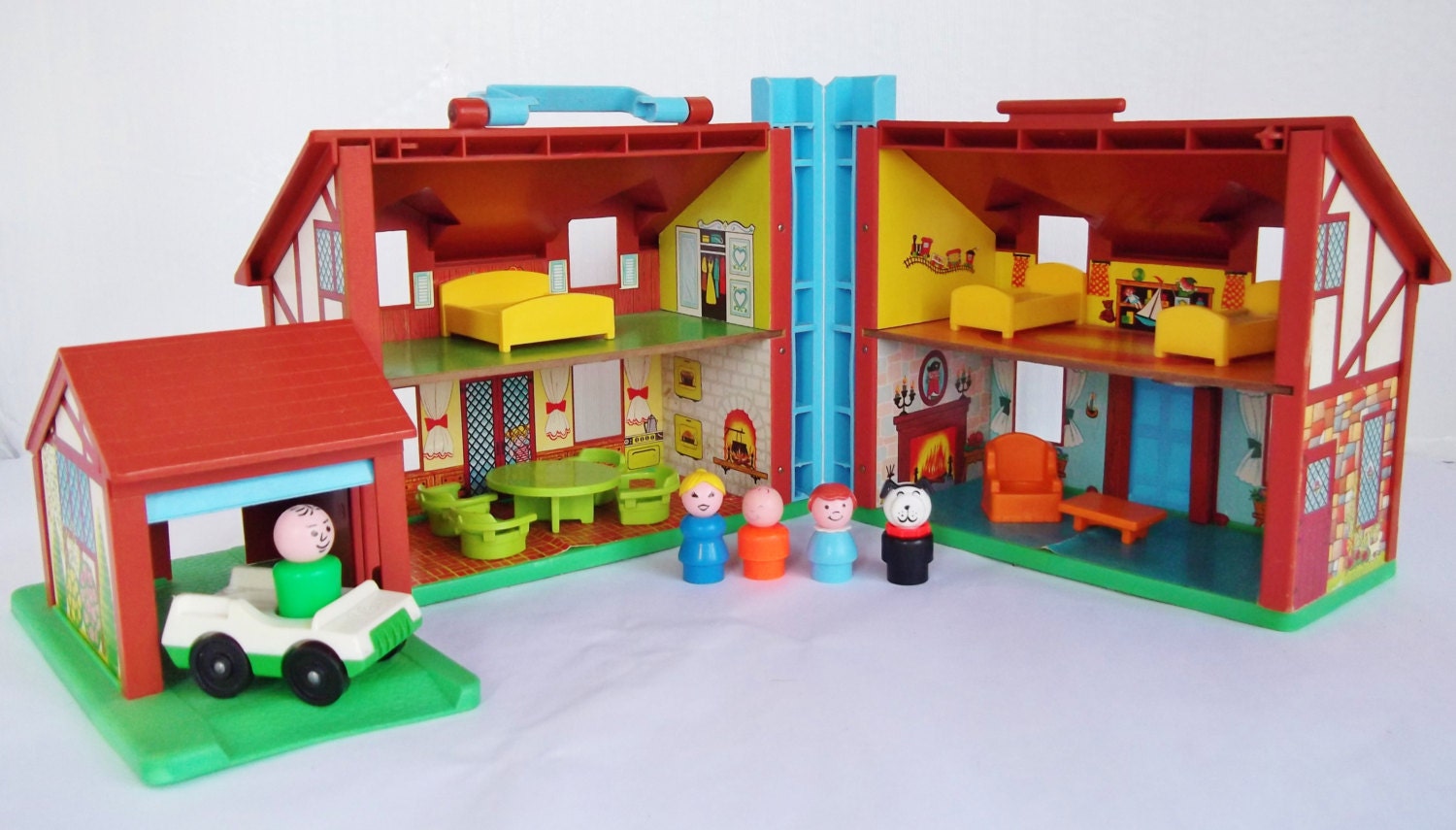 Vintage Fisher Price Little People Set Original Little