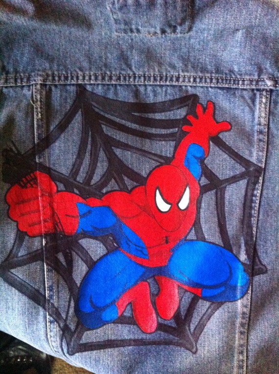 Custom Hand Painted Spider-Man by EmilyPeelAtelier on Etsy