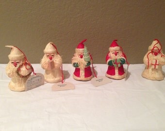 Vintage Wheatstraw Handcrafted Ornaments Santa Clause (5)