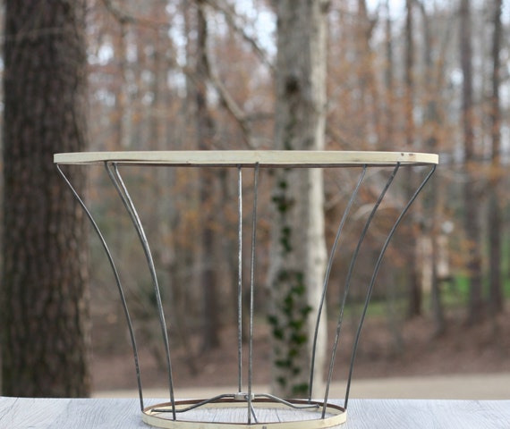 Large Vintage Lamp Shade Frame / Vintage Bell-Shaped Lampshade