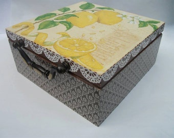 Wooden tea box, Tea gift box, Personalized tea box, Gift set tea box, Handmade tea box