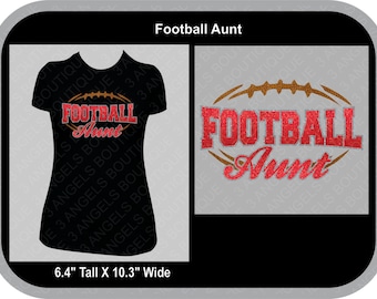 Football Aunt Silhouette SVG Cutter Design INSTANT DOWNLOAD