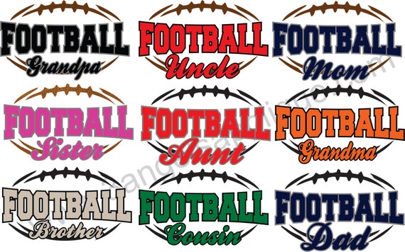 Download Football Silhouette Multi Pack SVG Cutter Design INSTANT