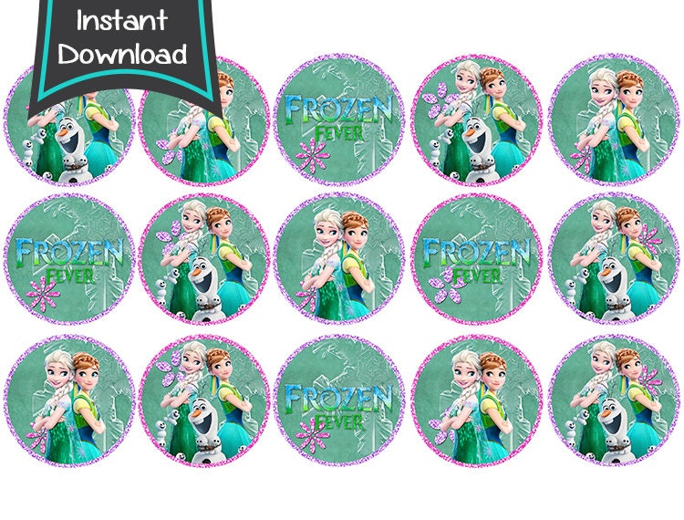 Frozen Fever Cupcake toppers / Labels printable DIY