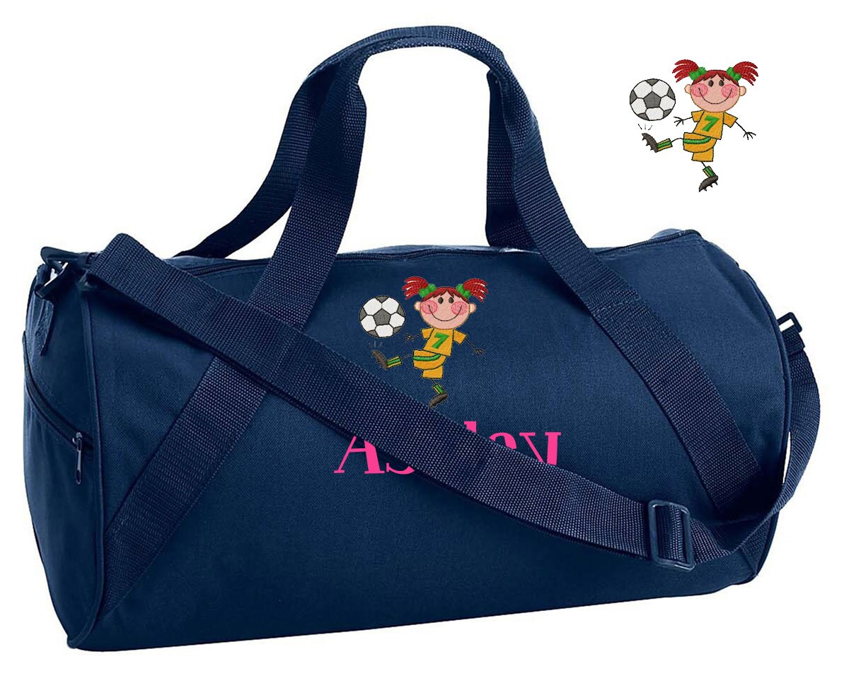 monogrammed soccer bag