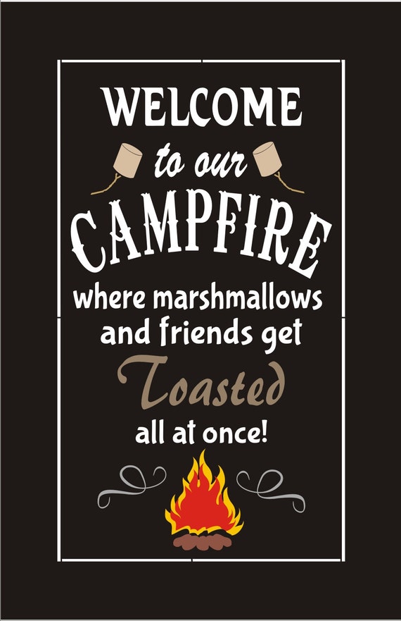 CAMPFIRE Create Campfire Sign STENCIL 6 Sizes by SuperiorStencils